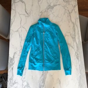 Lululemon blue zip  mock neck sweatshirt size 8